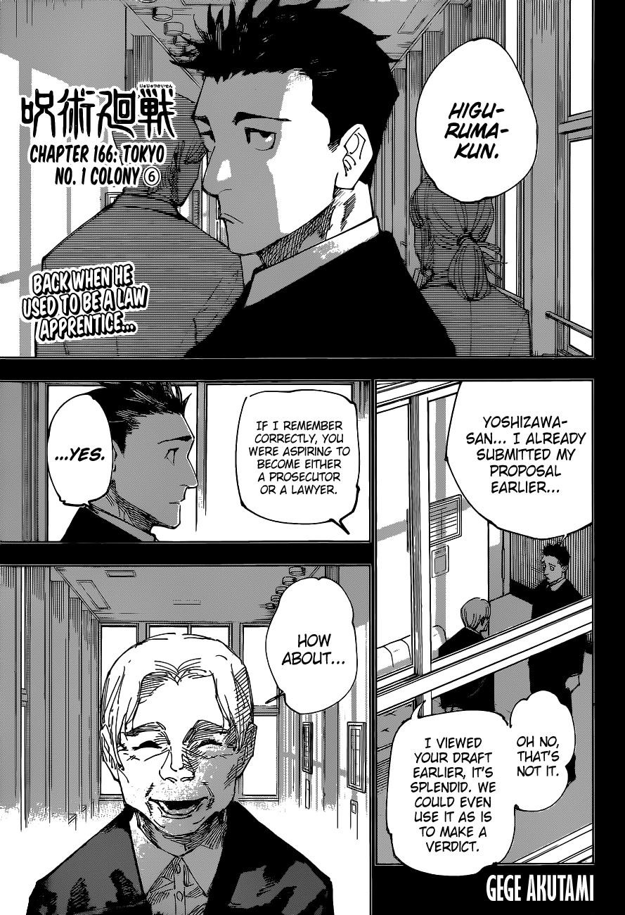 Jujutsu Kaisen Chapter 166 image 01